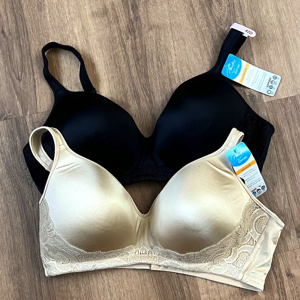 NWT Playtex Love My Curves Bra Bundle Sz 42 D